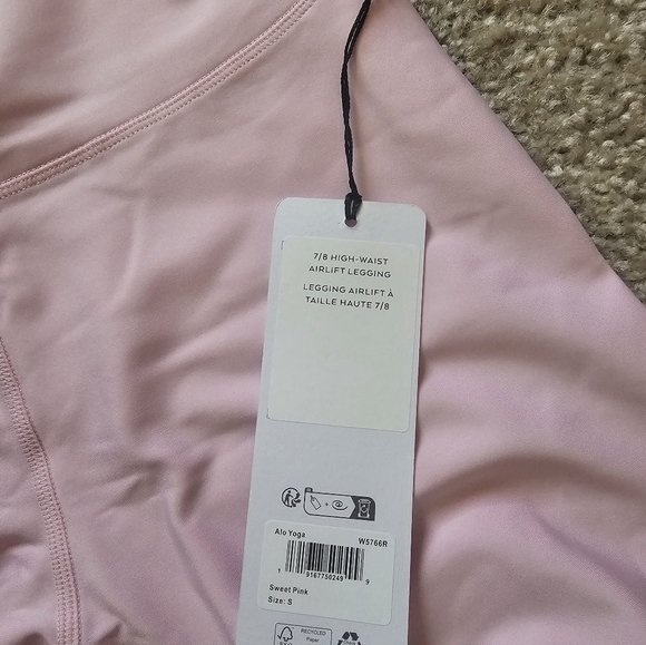 ALO NWT Sweet Pink 7/8 Airlift Leggings - Picture 8 of 9